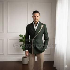 Green Sharp Lock Men's Suit