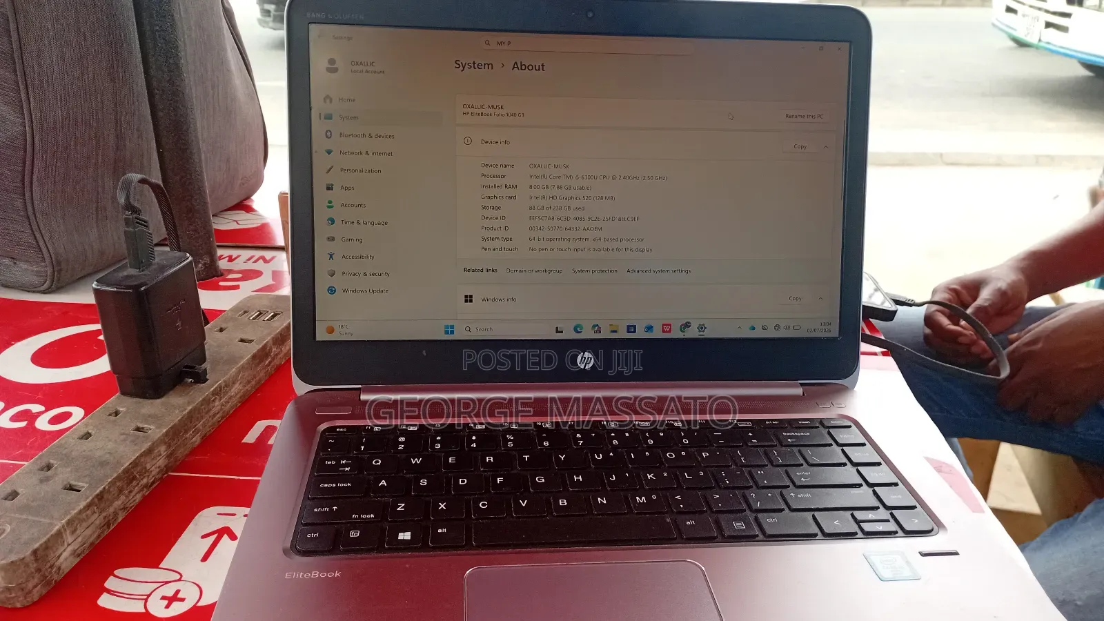 Laptop HP EliteBook 1040 G3 8GB Intel Core i5 HDD+SSD 256GB