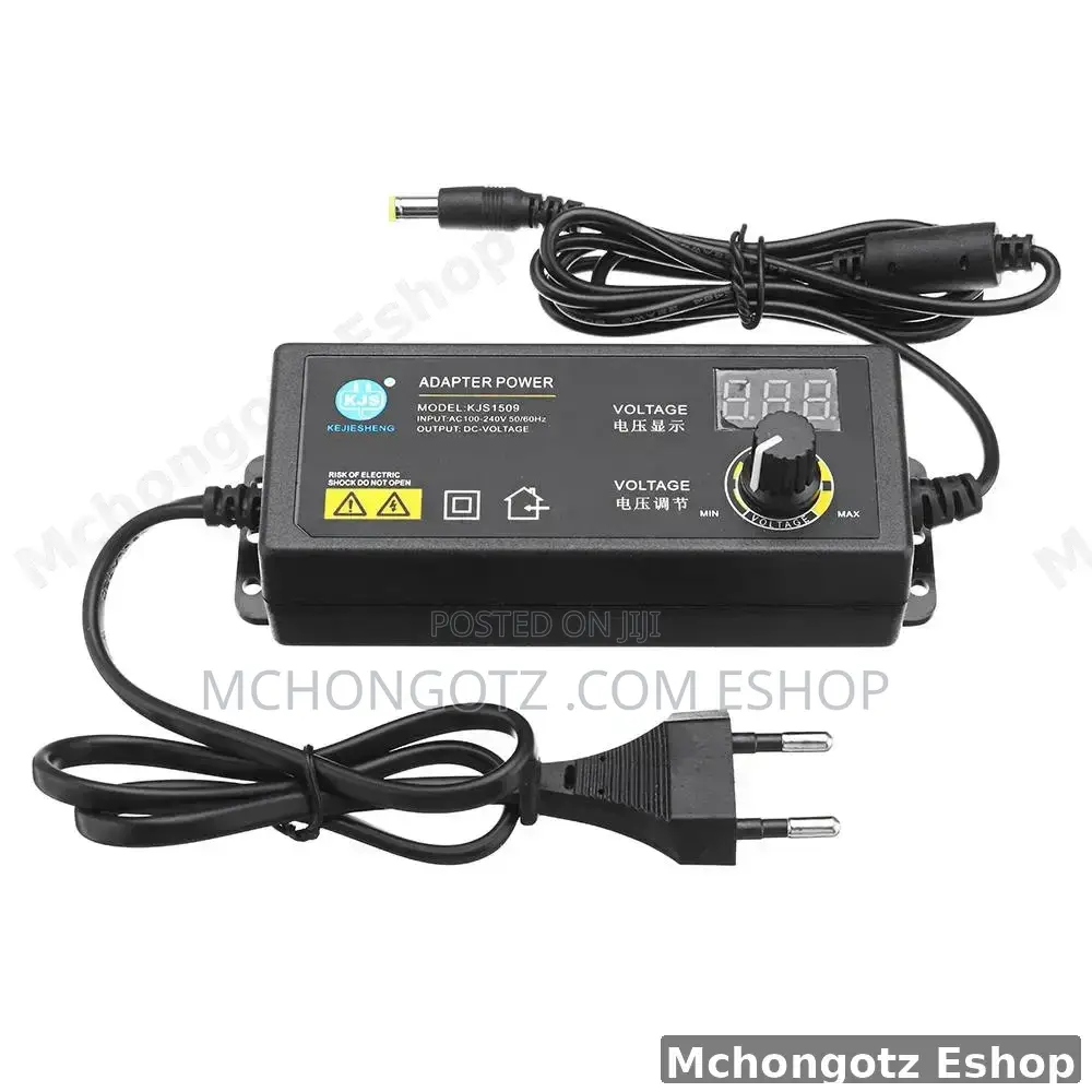 Universal Adjustable Ac/Dc Power Supply Adapter With Digital Display