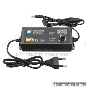 Universal Adjustable Ac/Dc Power Supply Adapter With Digital Display