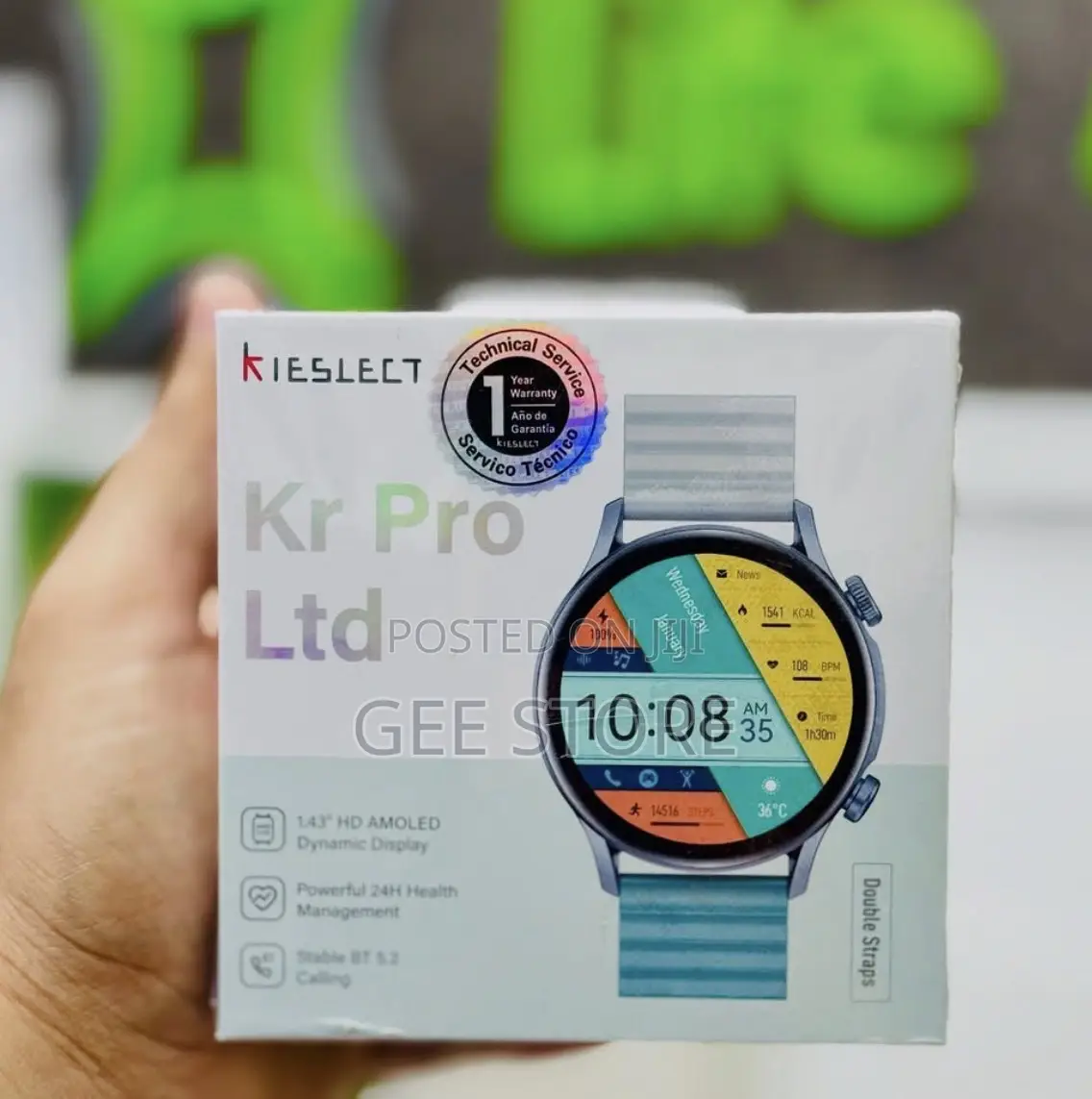 Kieslect Kr Pro LTD Smart Calling Watch Silver