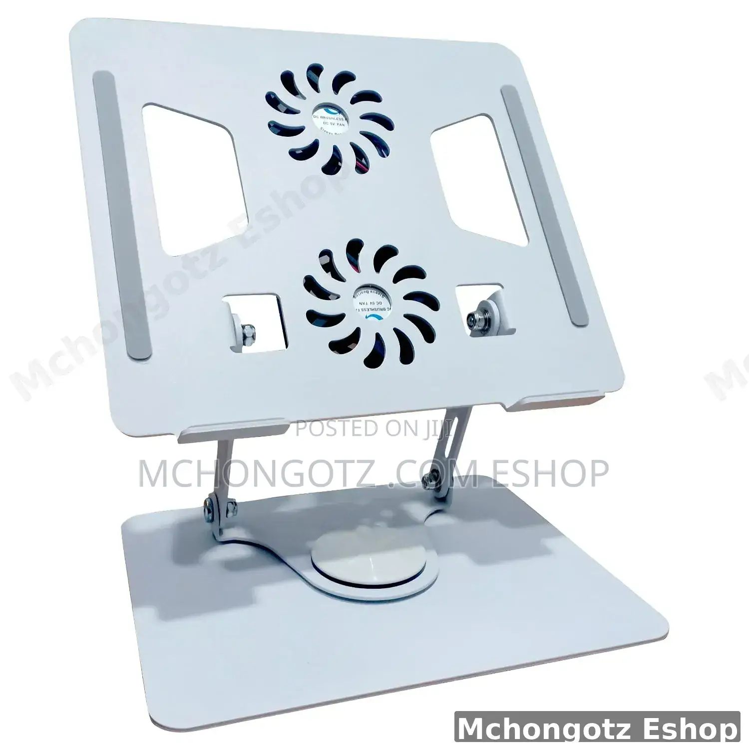 Aluminum Laptop Stand Yl 906 With 360 Rotation Cooling Fan