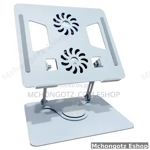 Aluminum Laptop Stand Yl 906 With 360 Rotation Cooling Fan