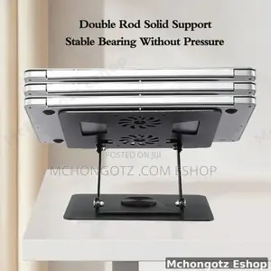 Aluminum Laptop Stand Yl 906 With 360 Rotation Cooling Fan