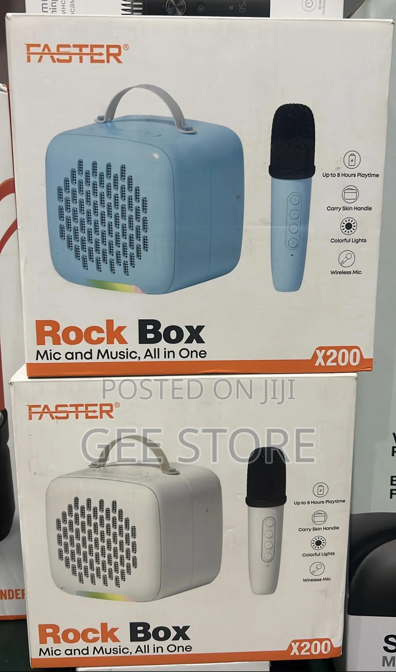 Faster Rockie Box Mic and Music All in One