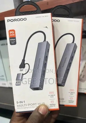 Porodo5 in 1 Multiport Hub