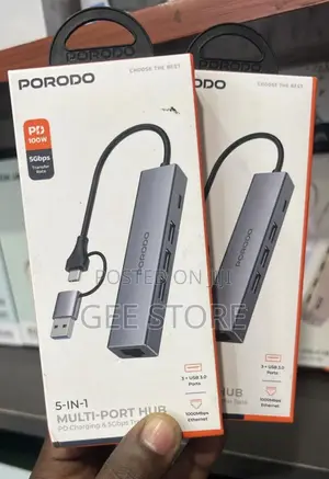 Porodo5 in 1 Multiport Hub