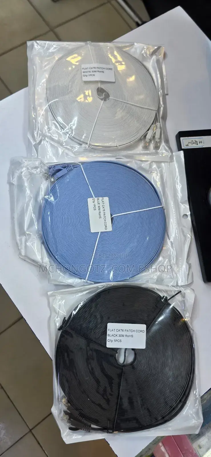 Flat Cat6 Lan Cable 20m