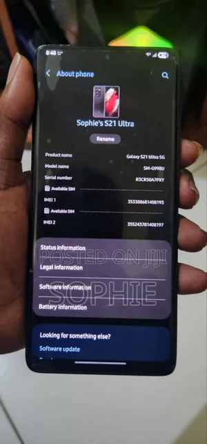 Samsung Galaxy S21 Ultra 5G 128 GB Black