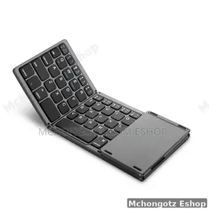 Portable Folding Bluetooth Keyboard With Touchpad (Rechargeable)