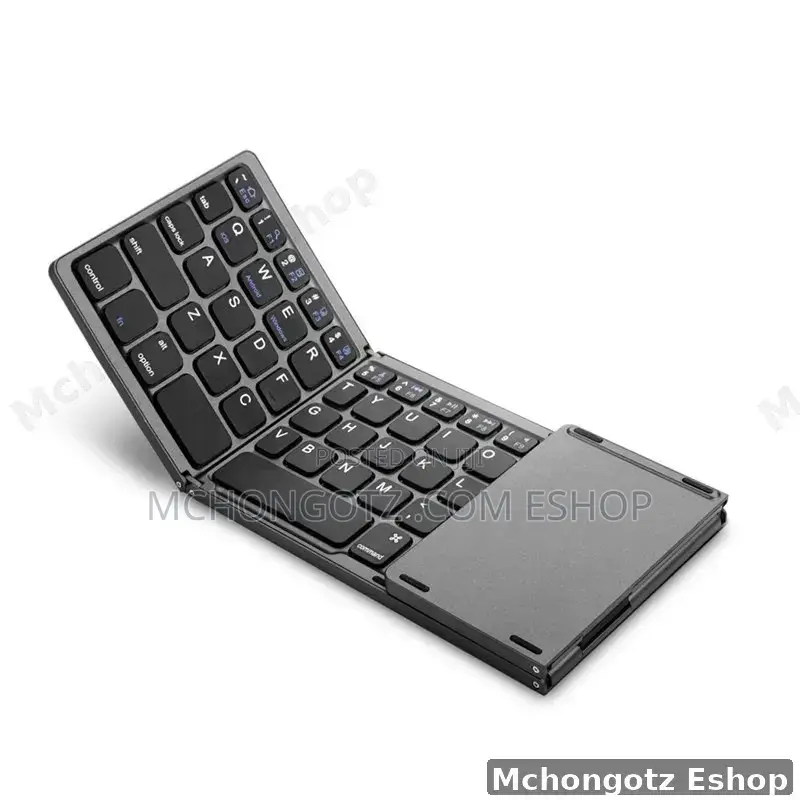 Portable Folding Bluetooth Keyboard With Touchpad (Rechargeable)