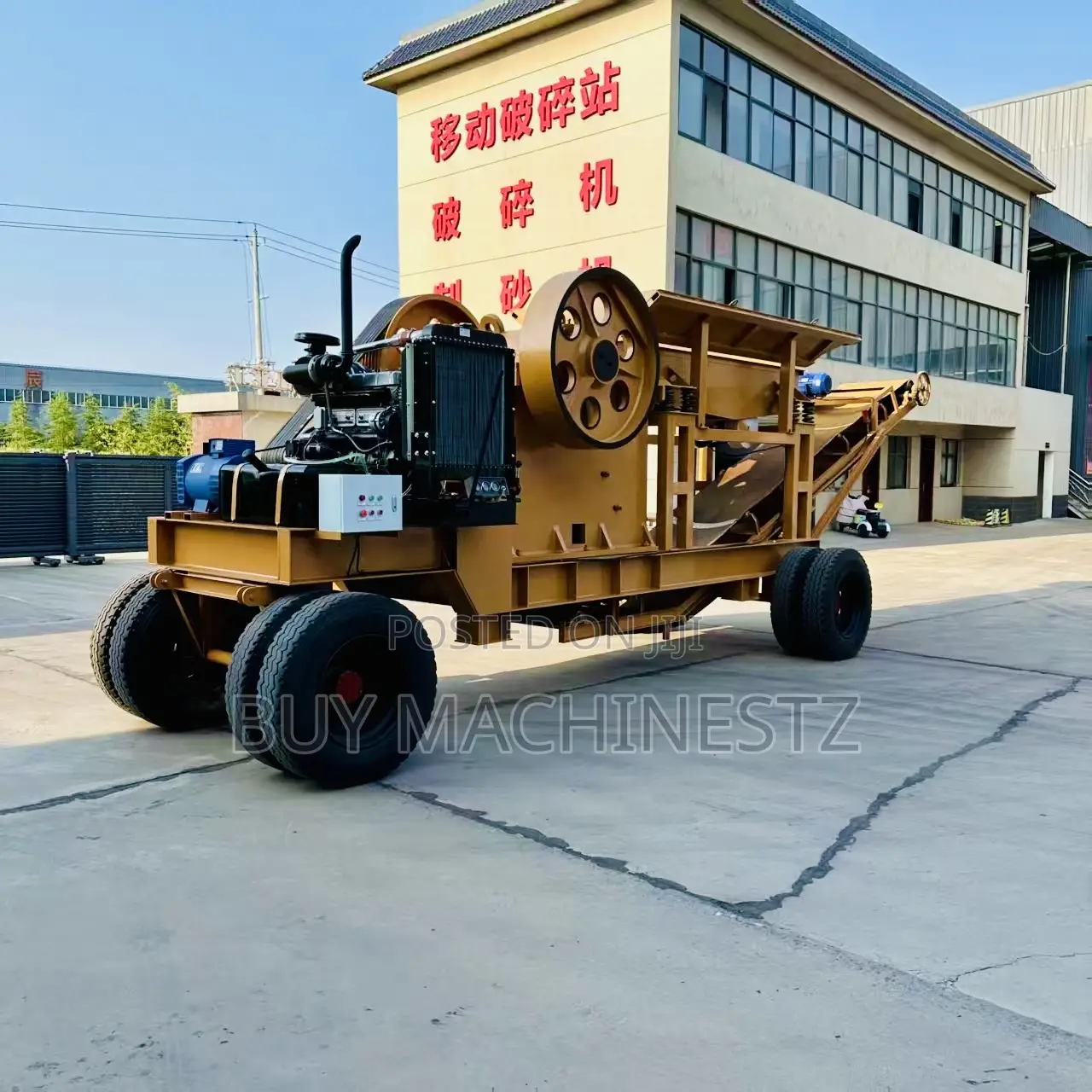 Jaw Crusher Plant Pe 400×600 100 Tons/Hour Conveyor, Excavator Feeder