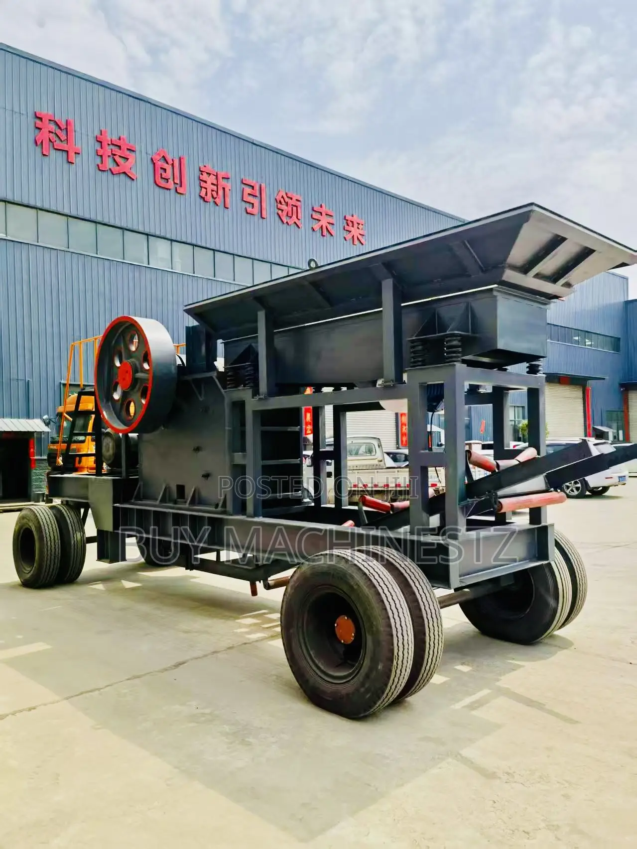 Jaw Crusher Plant Pe 400×600 100 Tons/Hour Conveyor, Excavator Feeder