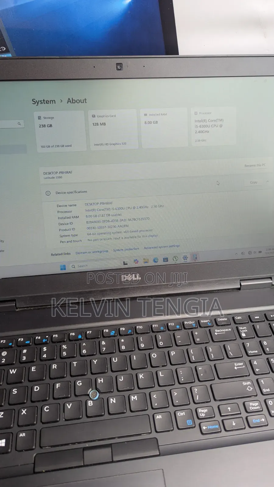 Laptop Dell Latitude 5590 8GB Intel Core i5 SSD 256GB