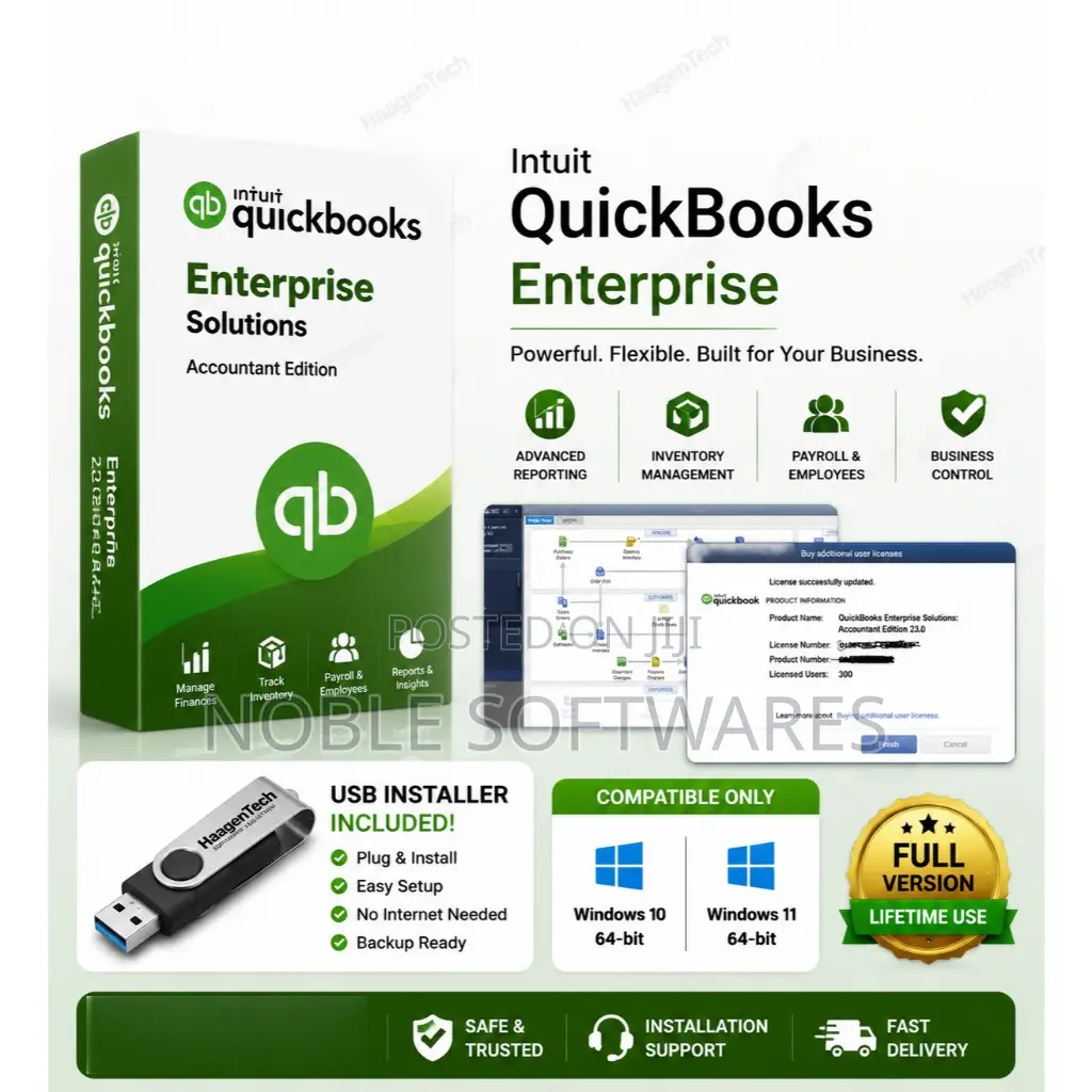 Intuit Quickbooks Enterprise 2024 ( Usb Flash Drive Installer )