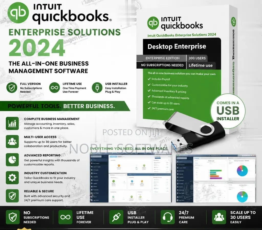 Intuit Quickbooks Enterprise 2024 ( Usb Flash Drive Installer )
