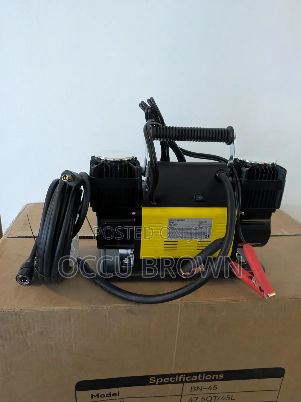 Heavy-Duty Air Compressor, 2 Cylinder, 300l/Min, 90a , 12v-13.8v