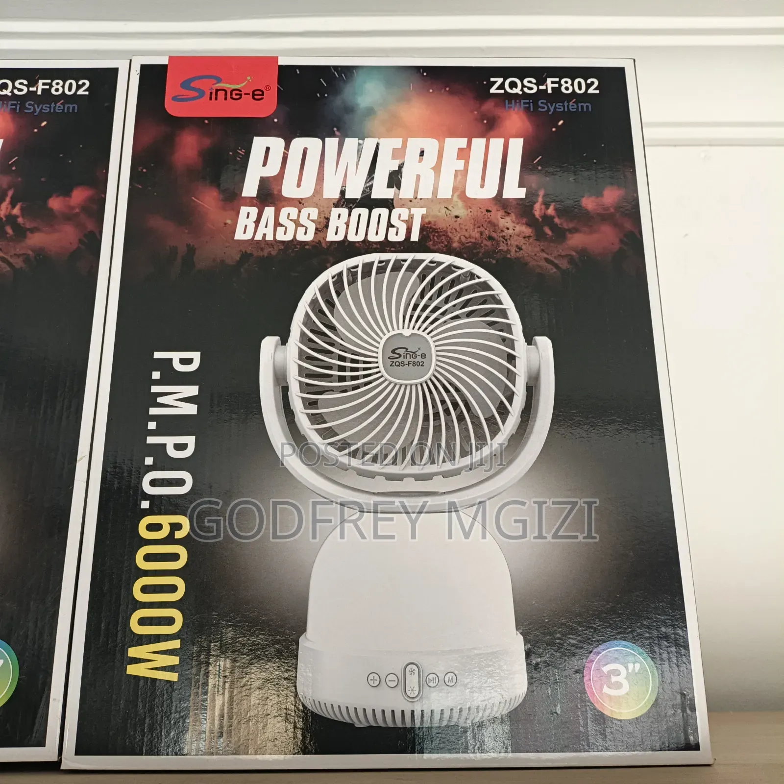 Powerfull Bass Boost Speaker With Fan