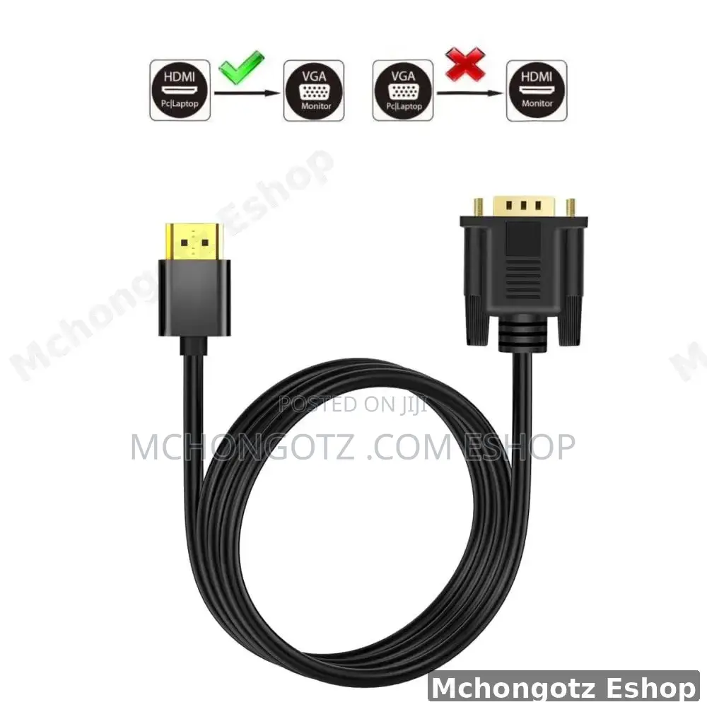 Hdmi to Vga Cable 1.8m | Active 1080p Display Converter Cable