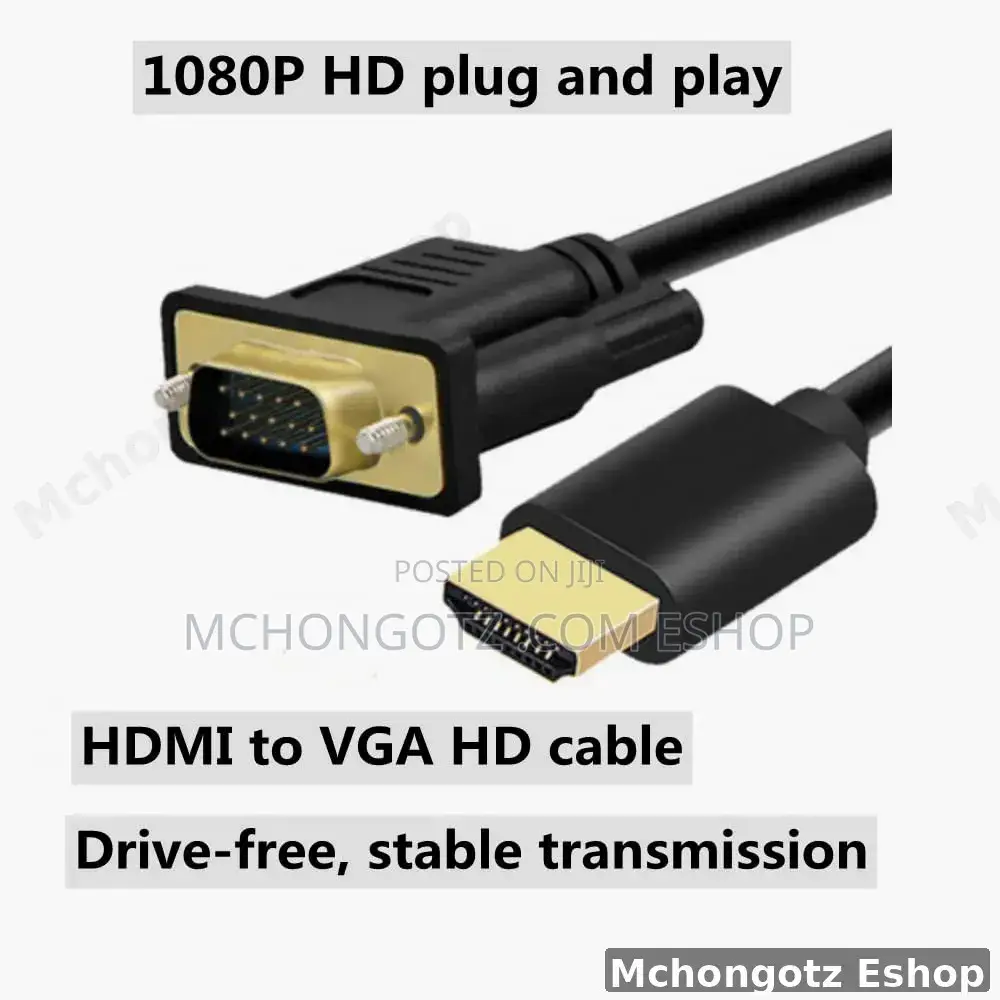 Hdmi to Vga Cable 1.8m | Active 1080p Display Converter Cable