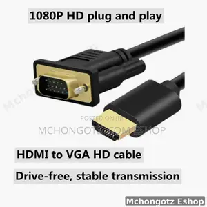 Hdmi to Vga Cable 1.8m | Active 1080p Display Converter Cable