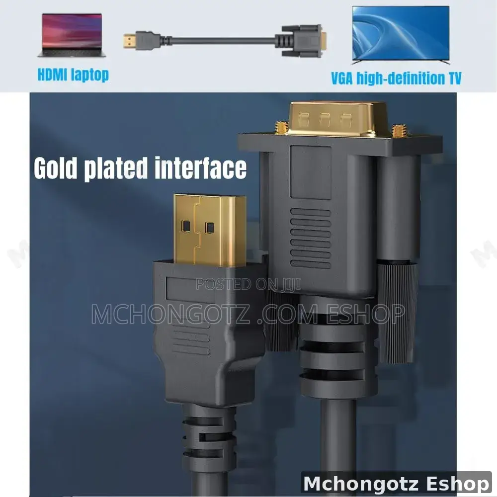 Hdmi to Vga Cable 1.8m | Active 1080p Display Converter Cable