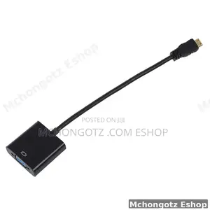 Mini Hdmi to Vga Adapter (1080p Converter for Camera Hdtv)