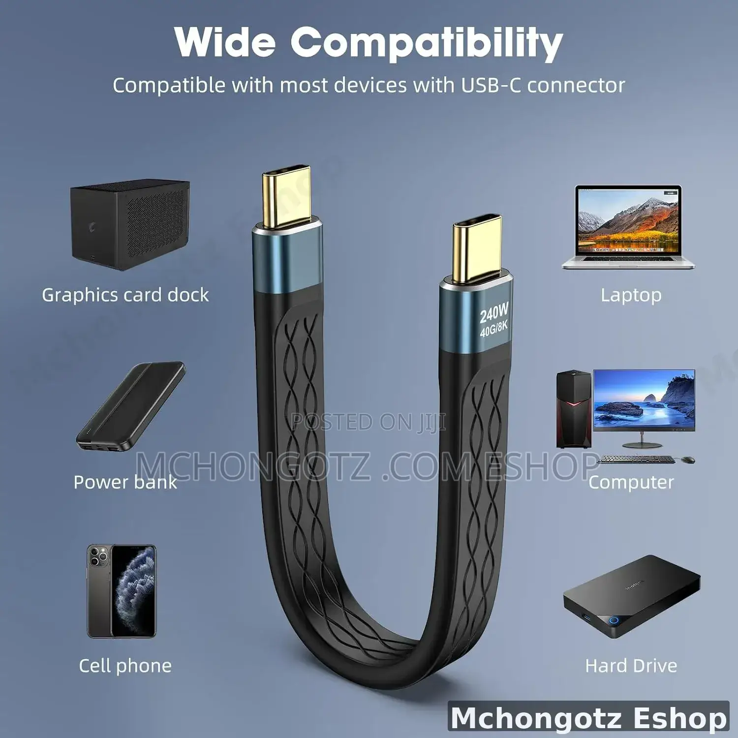 Usb4 Type C to Type C Cable 0.14m | 240w Pd | 40gbps | 60hz
