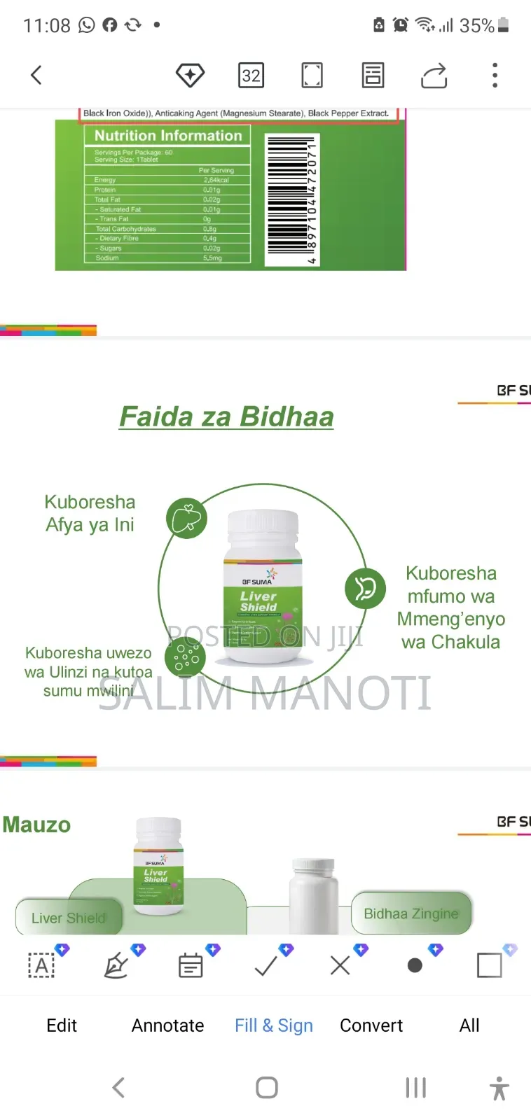 Bidhaa Nzuri Ya Ini Lako
