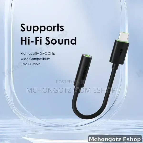 Oraimo Type C to Audio | Stream Type-C to 3.5mm Audio Adapter (Oaa-31