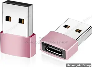 Usb to Type C Adapter Converter (Model G, Usb Male to Type-C Female)