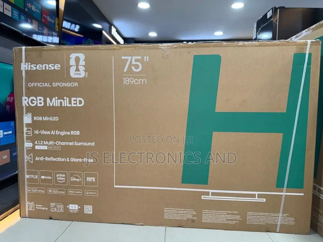 Hisense Tv Inch 75 Smart RGB Miniled Ultra Hd New Model