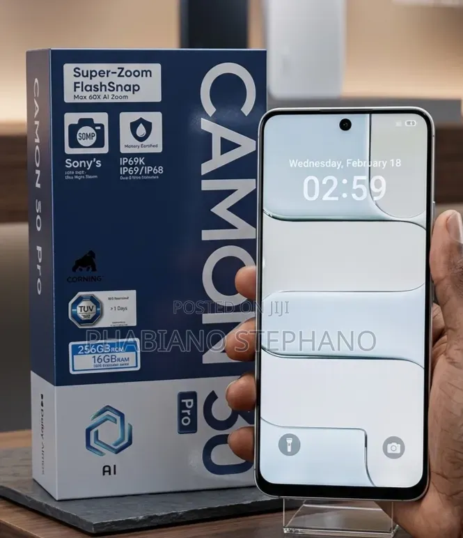 New Tecno Camon 50 Pro 256 GB White