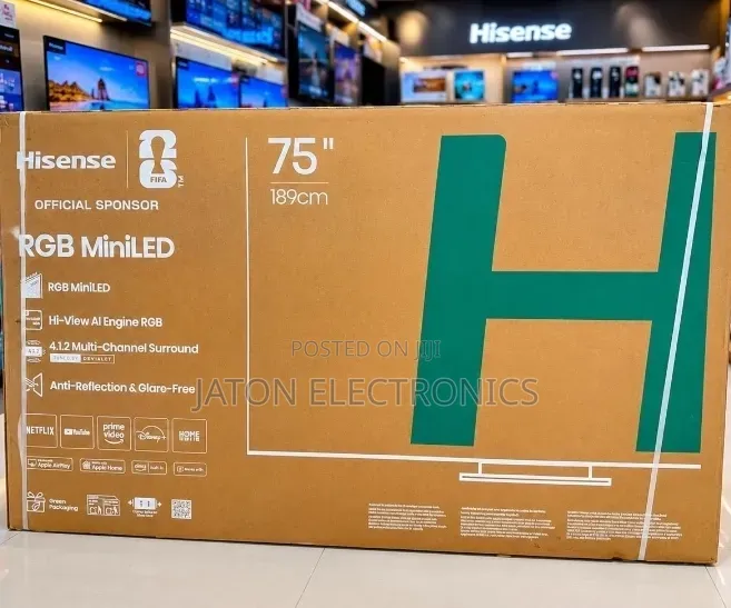 Hisense 75 Inches RGB Miniled Tv