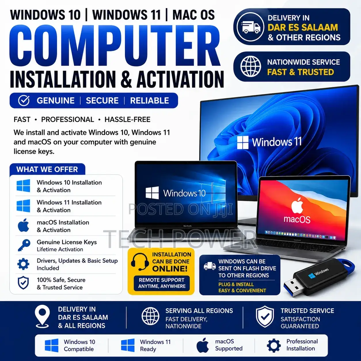 Windows 10, Windows 11 Macos Installation