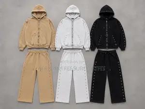 Menace Los Angeles Rivet Zip Up Hoodie Ans Joggers Quality