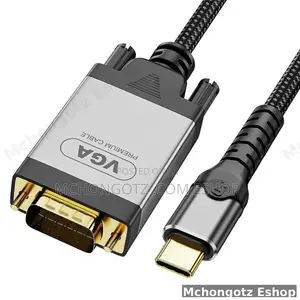 Doonjiey USB-C to Vga Cable 2m | 1080p Type-C to Vga Display Cable
