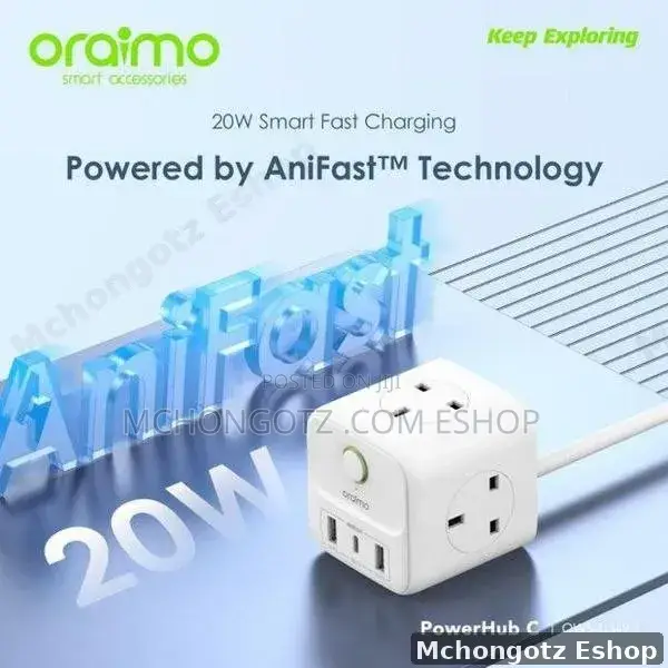 Oraimo Powerhub C 6-in-1 Power Expansion Cube