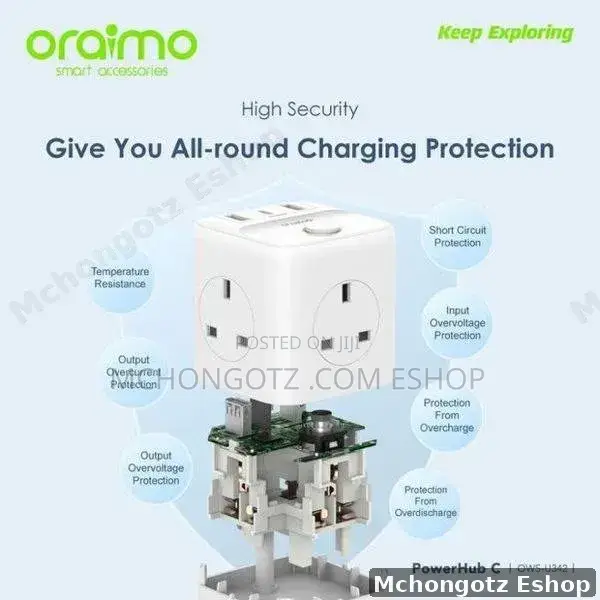 Oraimo Powerhub C 6-in-1 Power Expansion Cube