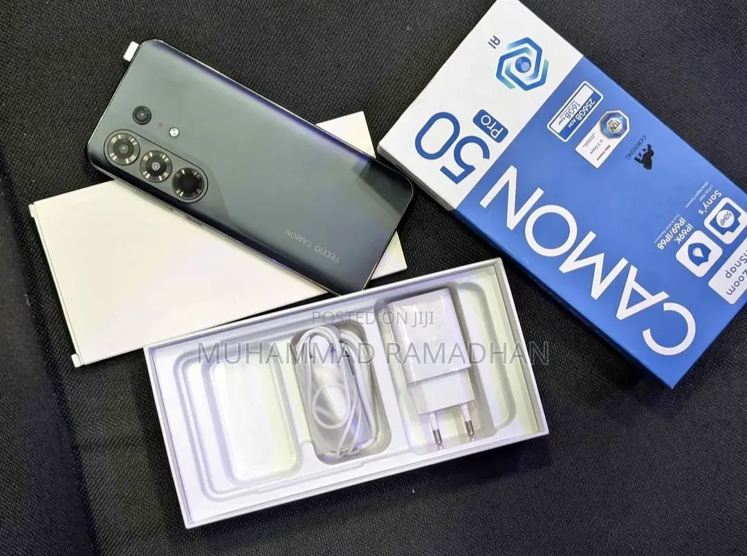 New Tecno Camon 50 Pro 256 GB Black