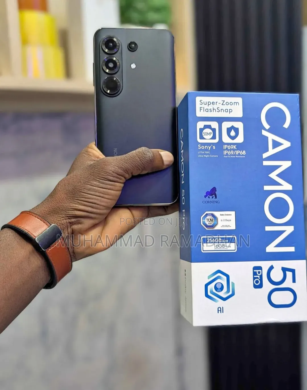 New Tecno Camon 50 Pro 256 GB Black