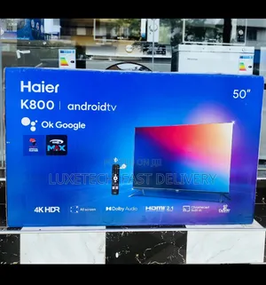 Haier 50 Inch Smart Google Tv With Azam Max Streaming Platform