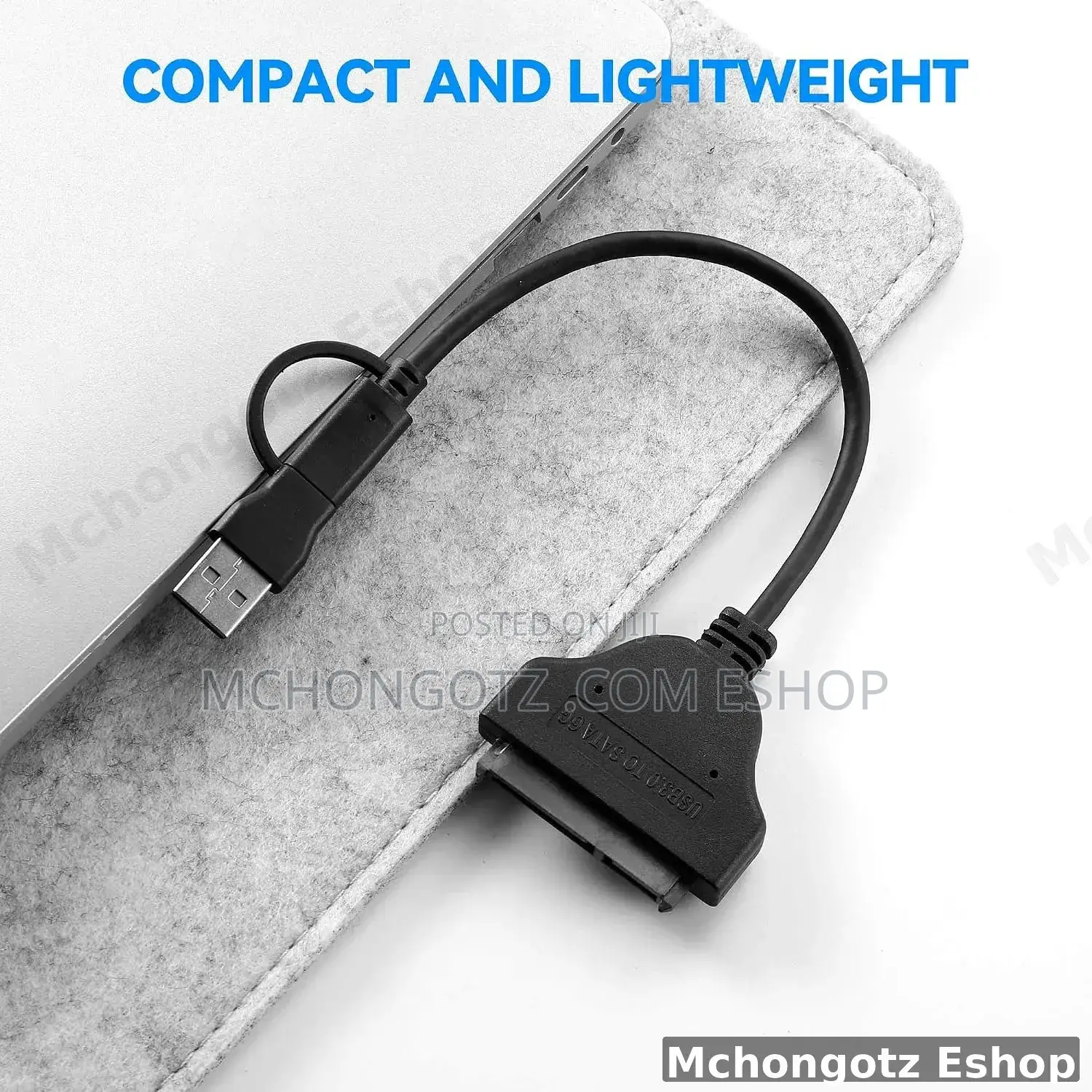 Sata Cable 2 in 1 Usb-a to Sata Adapter Cable 2.5" HDD / SSD Converter