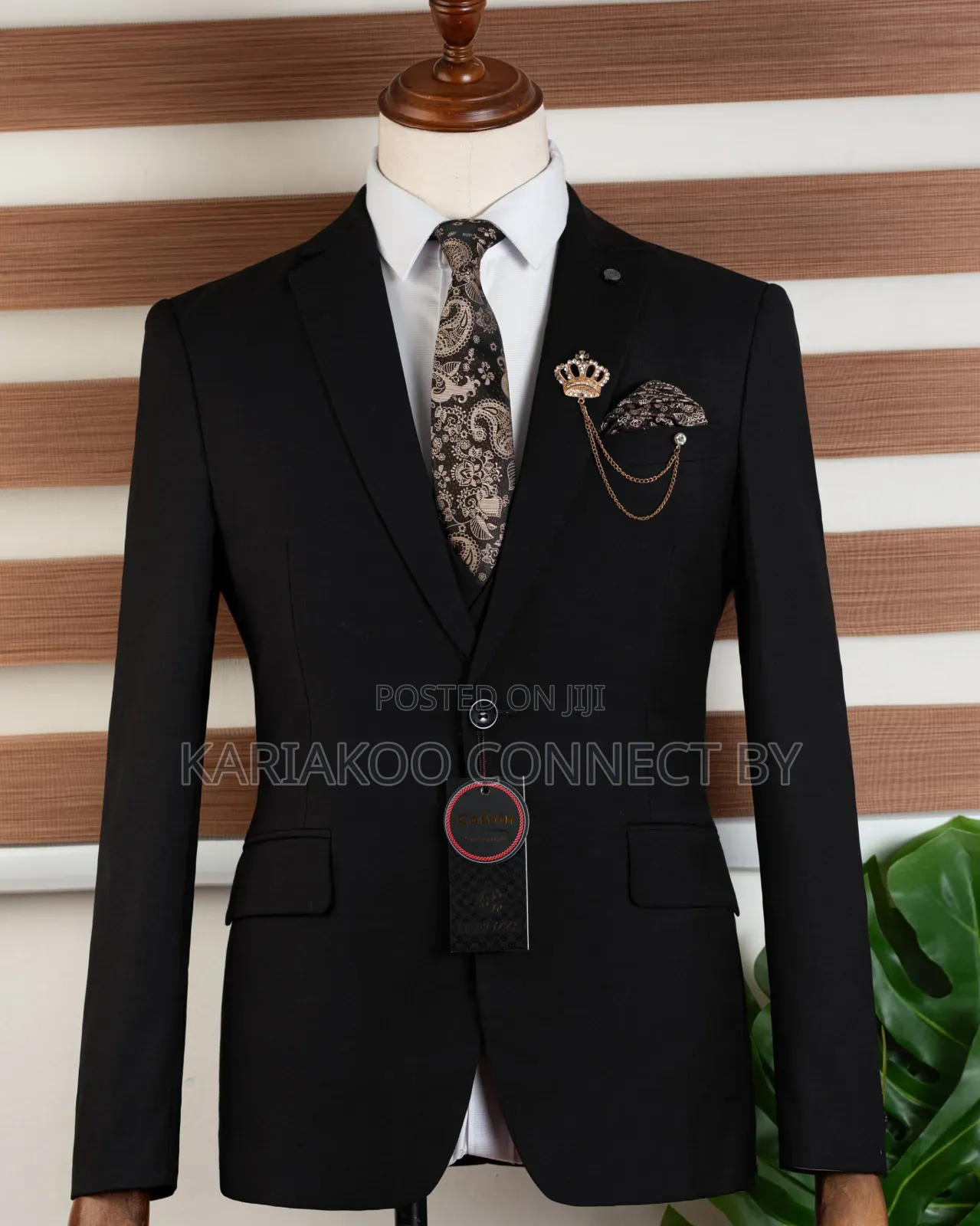 Luxury Black Executive Business Suit