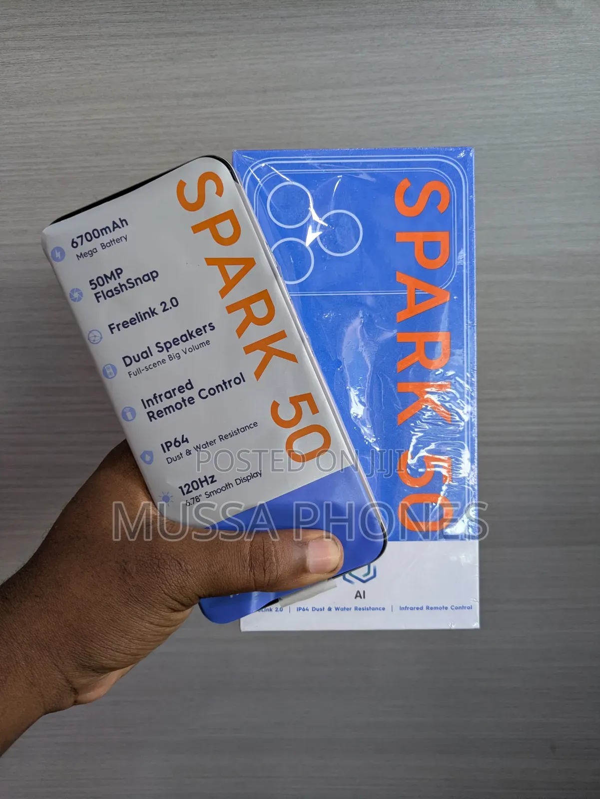 New Tecno Spark 50 128 GB Silver