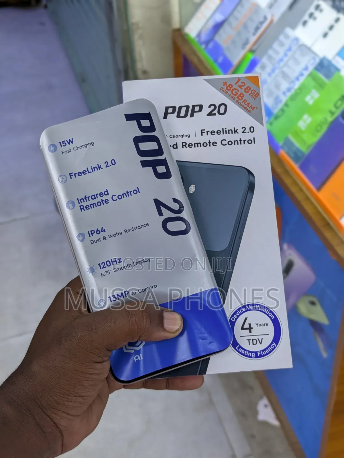 New Tecno Pop 20 128 GB Silver