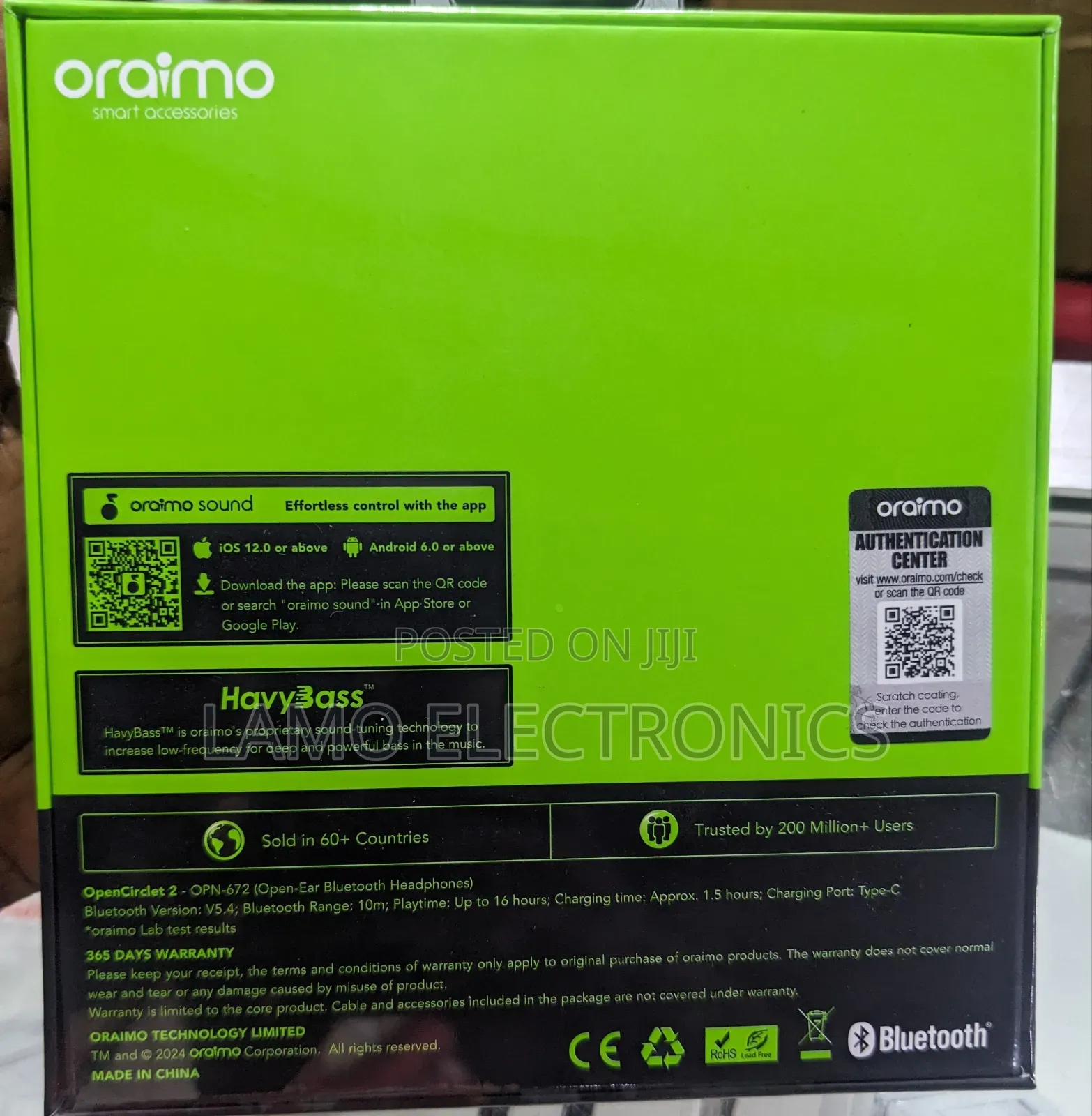 Oraimo Open Circlet 2 Opn-672 Ear Pod