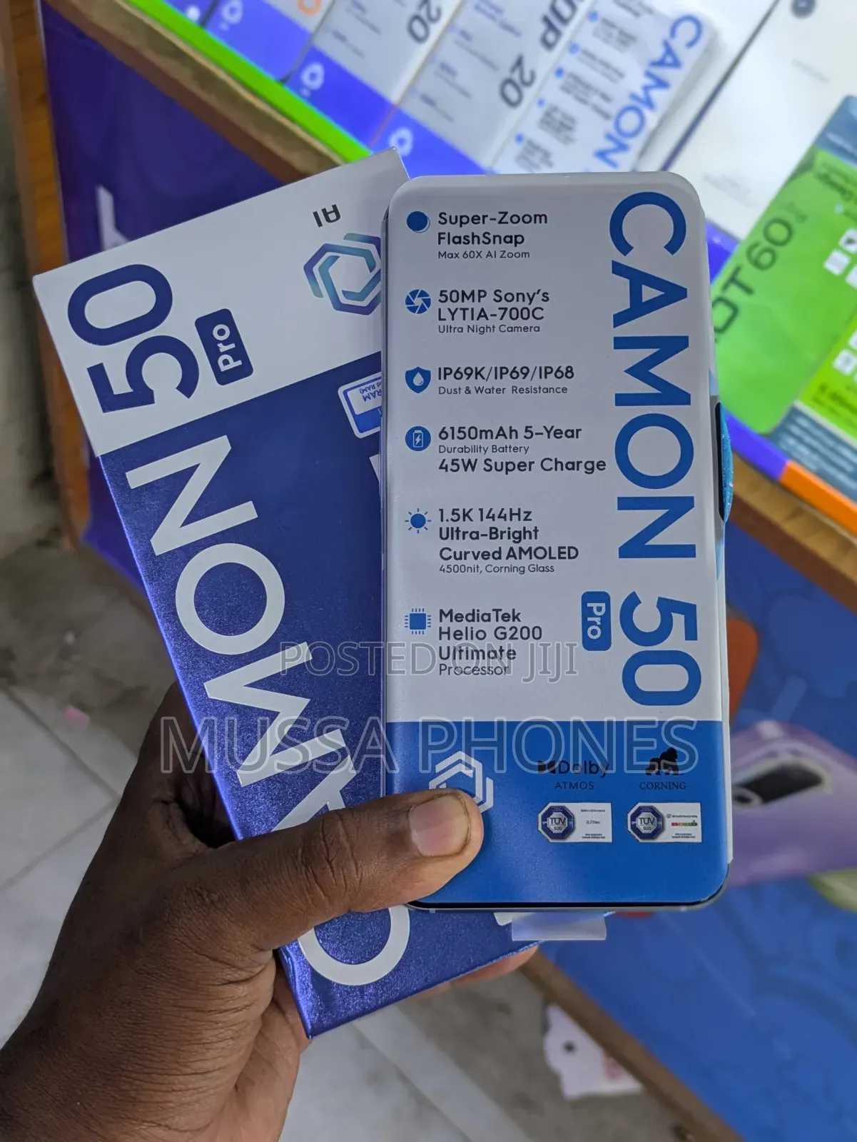 New Tecno Camon 50 Pro 256 GB Blue