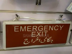 Bilingual Led Emergency Exit Sign (Eng & Urdu)