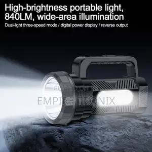 Yesido Tc12 840lm Rechargeable Led Flashlight Emergency Searchlight